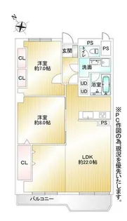 シャンボール円山北町【2階】の間取り