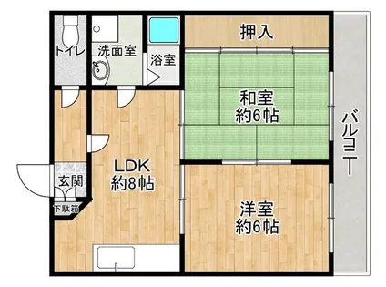 ロイヤルヴィラ【2階】の間取り