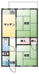 マサゴハイツ2【203号室】の間取り