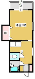 大和田ハイツ【316号室】の間取り