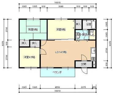 セントラルハイツ中島【201号室】の間取り