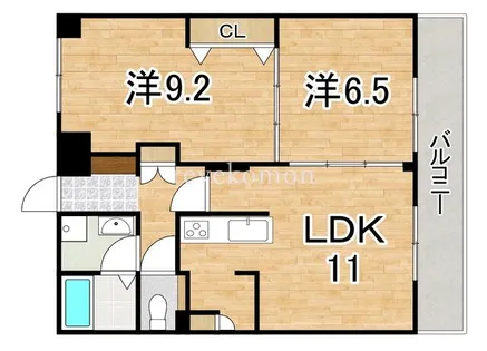 テングッド祖原【2階】の間取り