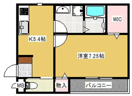 エミュール古川橋【101号室】の間取り