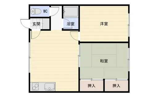 元町ユーコーポ【202号室】の間取り