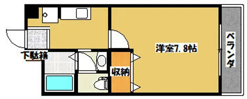 大阪府門真市深田町【マンション】の間取り
