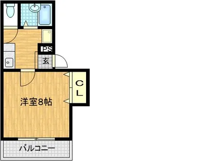 グランジュール深澤【202号室】の間取り