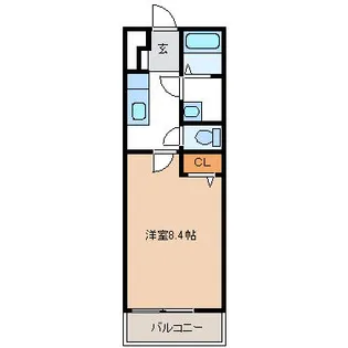 京都府長岡京市長岡1丁目【マンション】の間取り