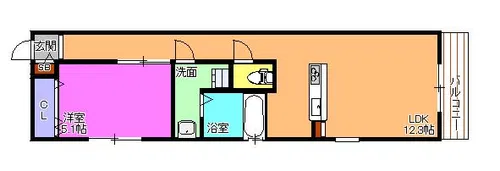 ブロンテ東加古川【2階】の間取り