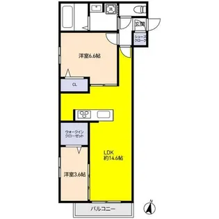 Raffinato東灘(ラッフィナート東灘)【3階】の間取り