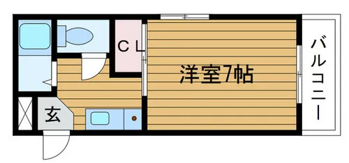 大阪府吹田市岸部中1丁目【マンション】の間取り