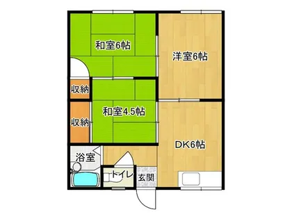 メゾン日豊【A102号室】の間取り