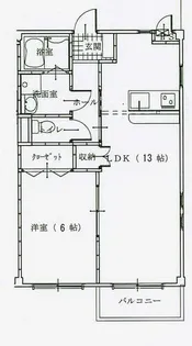 シャイン荒井【102号室】の間取り