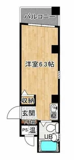 ウイング古出来【5階】の間取り