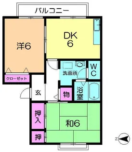 ボナールA【2階】の間取り