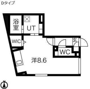 リヴシティ中村公園【404号室】の間取り