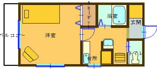 福岡県北九州市門司区東本町2丁目【マンション】の間取り