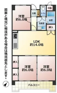 コーポランド社ノ木【6階】の間取り