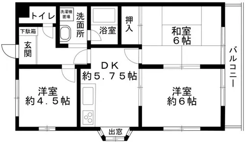 ケスハイツ一色【2階】の間取り