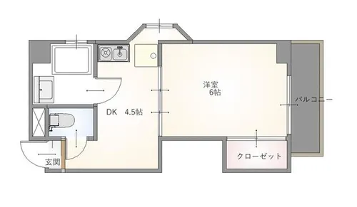 シャンボール長久手【201号室】の間取り