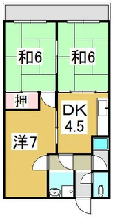 須磨マンション【202号室】の間取り
