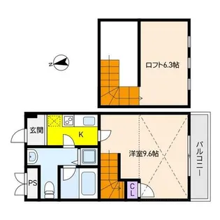 メインステージ芦屋茶屋之町【4階】の間取り