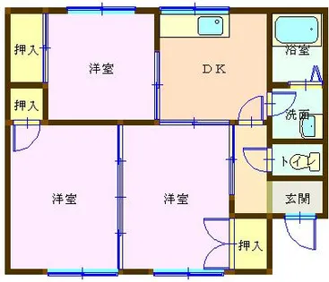 福岡県八女市津江【一戸建】の間取り