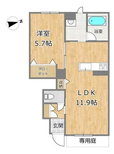 シャーメゾンコタニ【1階】の間取り