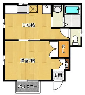 KSハイツ【1F号室】の間取り