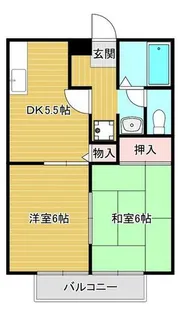 ビーラインKⅡ【2階】の間取り