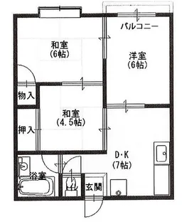 プロムナードよしだ【2階】の間取り