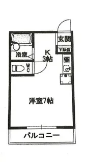 ホーリン原【201号室】の間取り