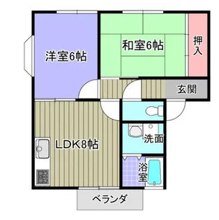 ルポゼ武庫之荘Ⅰ【201号室】の間取り