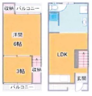 大阪府堺市東区菩提町4丁【一戸建】の間取り