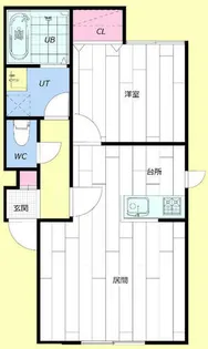 ブライトハウス【103号室】の間取り