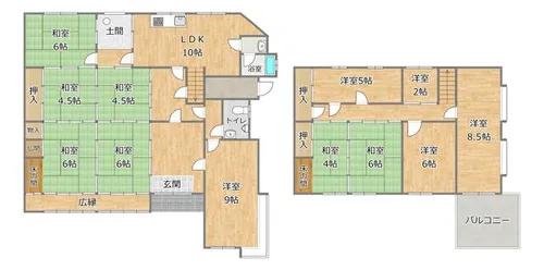 兵庫県加西市坂元町【一戸建】の間取り