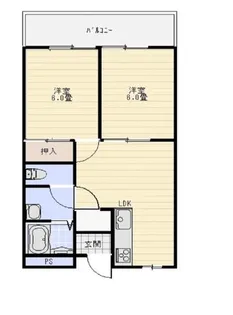 ライゼックス南恵我之荘【102号室】の間取り