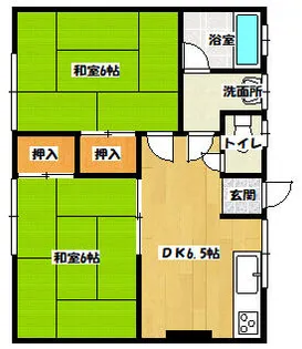 メイプルハイム【202号室】の間取り