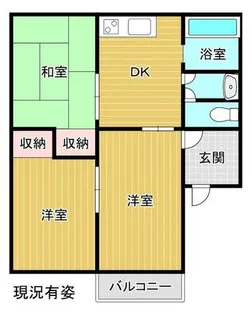 愛知県岡崎市上和田町字城前【アパート】の間取り
