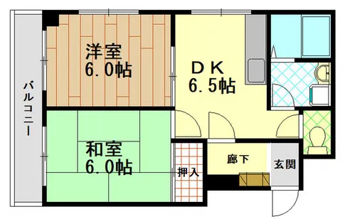 マンションウシオ【2階】の間取り