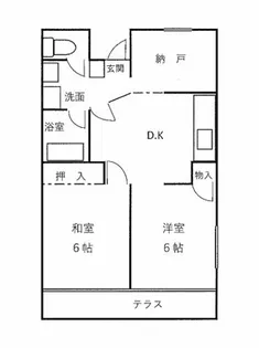 エルム下松【101号室】の間取り