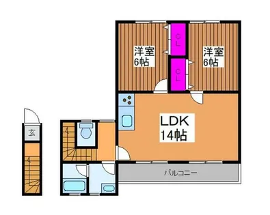 ライフステージⅢ【2階】の間取り