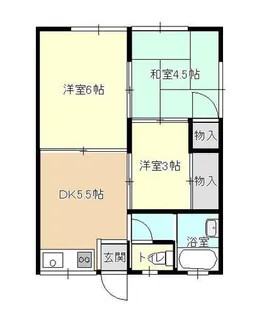 福岡県北九州市小倉北区日明5丁目【アパート】の間取り
