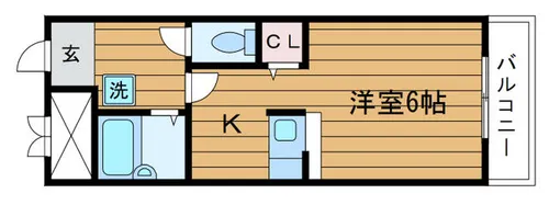 ラポール鳥飼【5階】の間取り