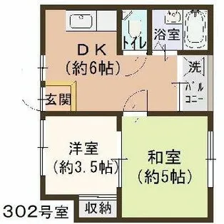 シティエステート小林【3階】の間取り