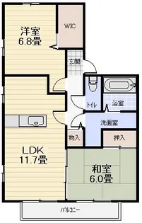 sogno via lattea【206号室】の間取り