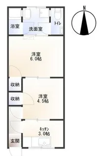 メゾンフルール【102号室】の間取り