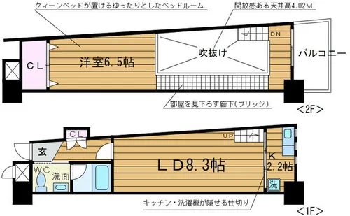 スタディオン【1階】の間取り