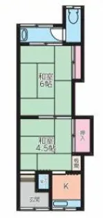 大阪府大東市灰塚5丁目【アパート】の間取り