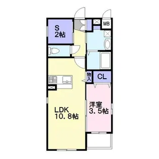 ステイトリー福間駅前【501号室】の間取り