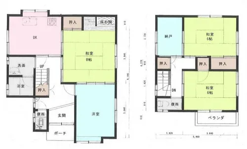 兵庫県加古川市野口町良野【一戸建】の間取り